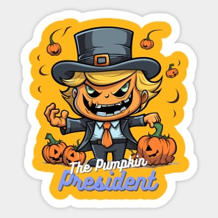 The Pumpkin President Sticker